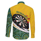 Australia Darts Personalized Family Matching Short Sleeve Bodycon Dress and Hawaiian Shirt Aboriginal Special