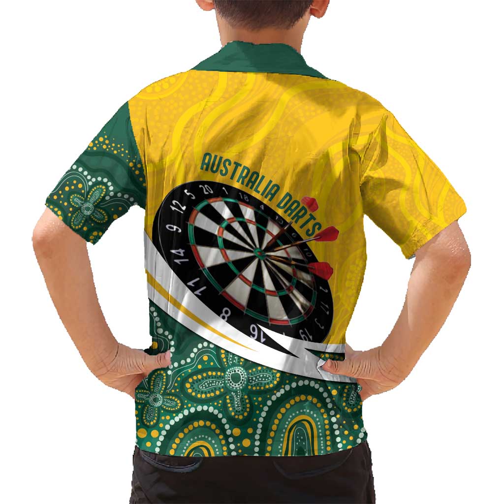 Australia Darts Personalized Family Matching Summer Maxi Dress and Hawaiian Shirt Aboriginal Special