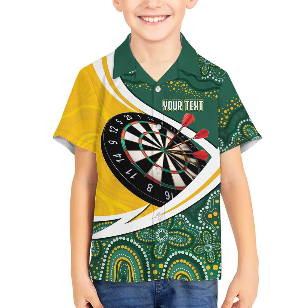 Australia Darts Personalized Family Matching Summer Maxi Dress and Hawaiian Shirt Aboriginal Special