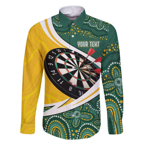 Australia Darts Personalized Family Matching Tank Maxi Dress and Hawaiian Shirt Aboriginal Special