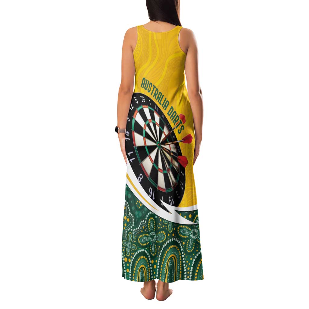 Australia Darts Personalized Family Matching Tank Maxi Dress and Hawaiian Shirt Aboriginal Special