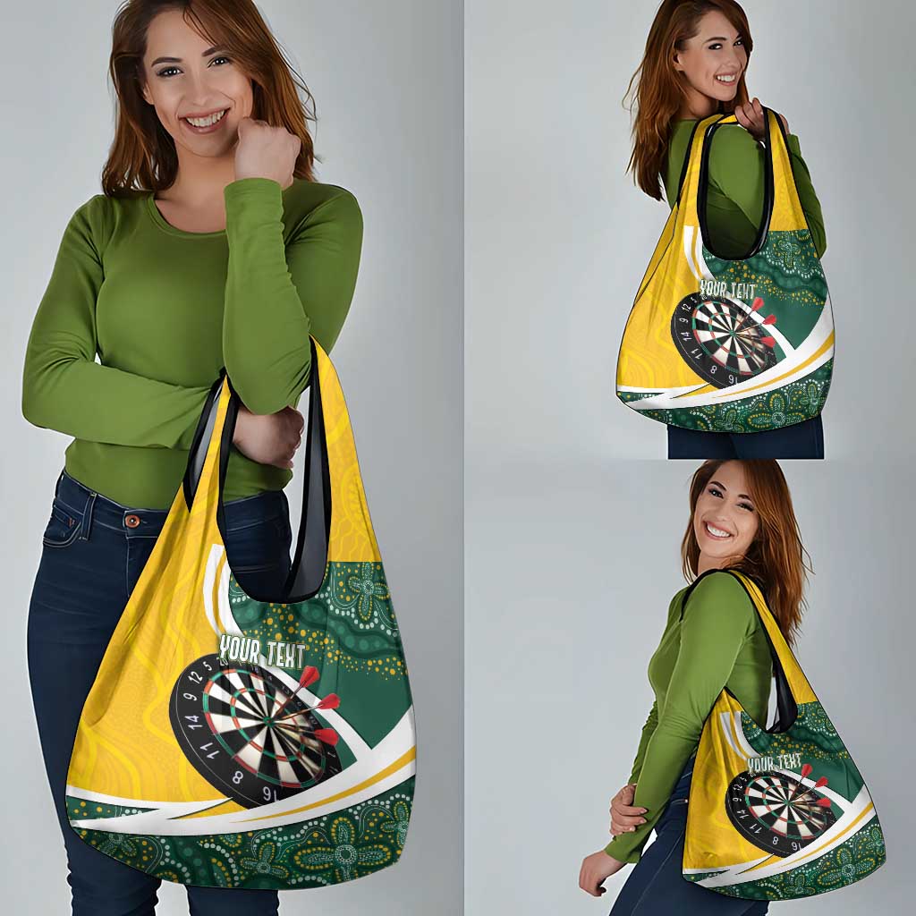 Australia Darts Personalized Grocery Bag Aboriginal Special
