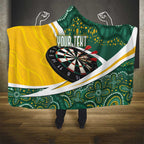 Australia Darts Personalized Hooded Blanket Aboriginal Special