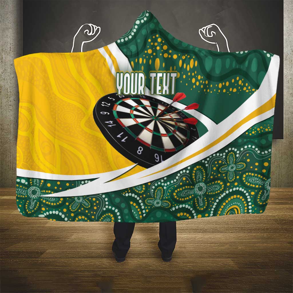 Australia Darts Personalized Hooded Blanket Aboriginal Special