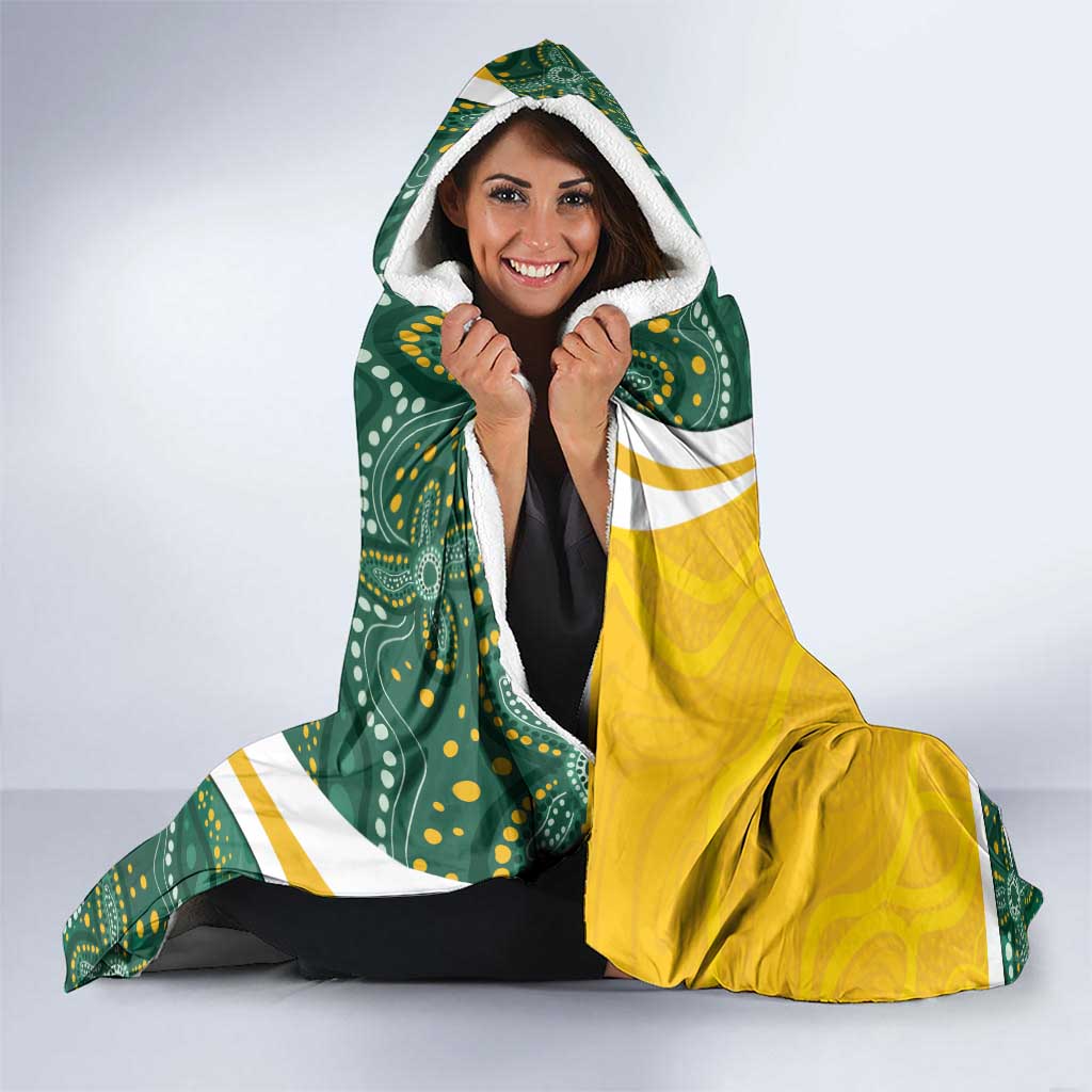 Australia Darts Personalized Hooded Blanket Aboriginal Special