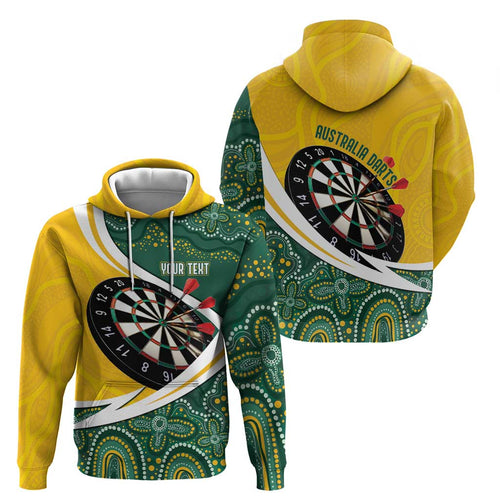 Australia Darts Personalized Hoodie Aboriginal Special