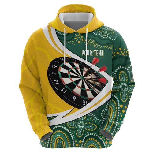 Australia Darts Personalized Hoodie Aboriginal Special