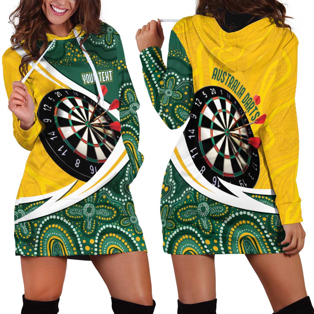 Australia Darts Personalized Hoodie Dress Aboriginal Special