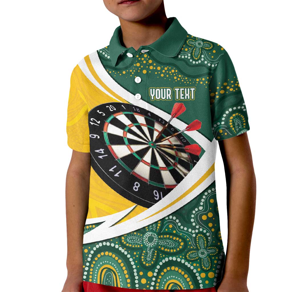 Australia Darts Personalized Kid Polo Shirt Aboriginal Special