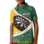 Australia Darts Personalized Kid Polo Shirt Aboriginal Special