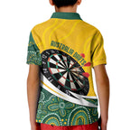 Australia Darts Personalized Kid Polo Shirt Aboriginal Special