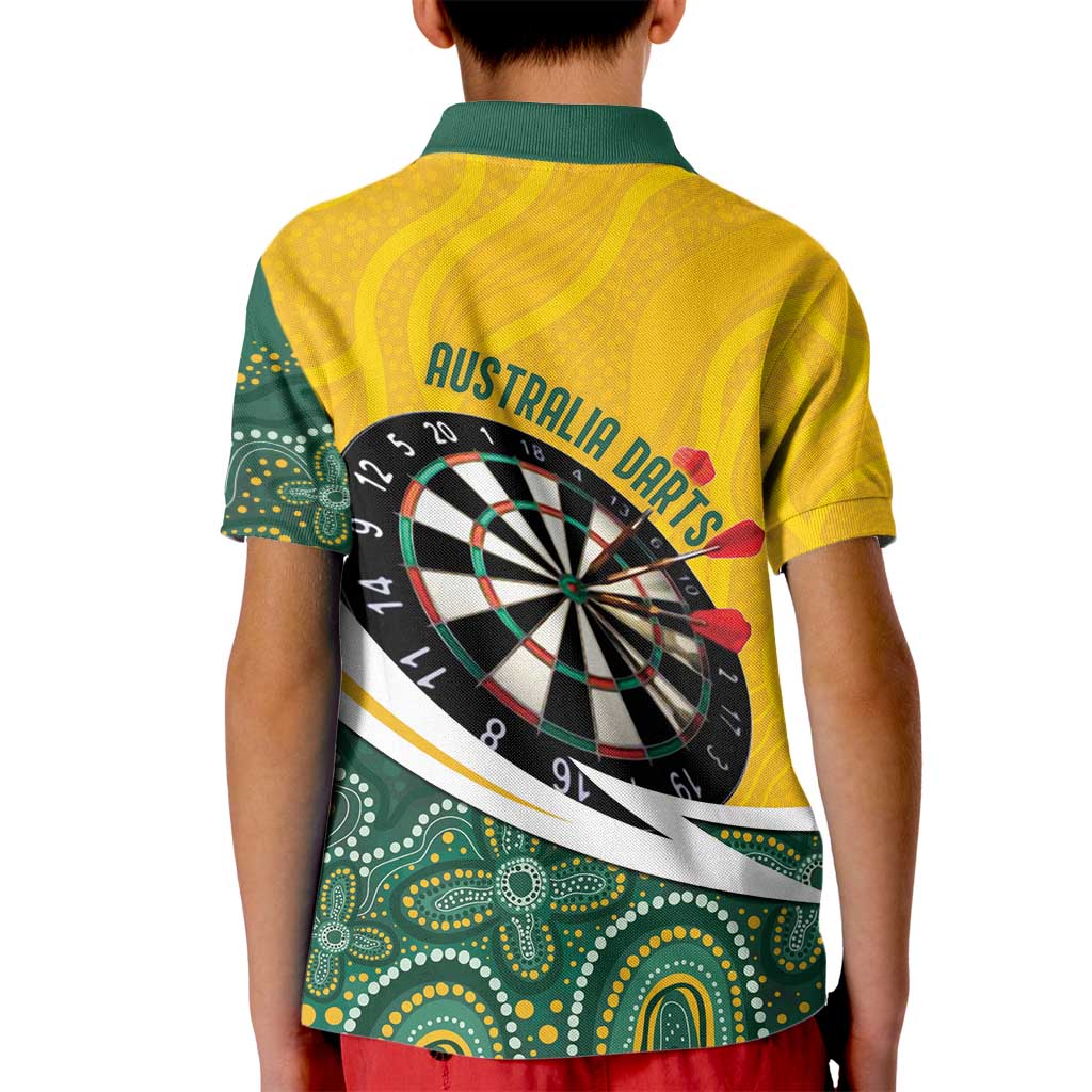 Australia Darts Personalized Kid Polo Shirt Aboriginal Special