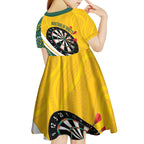 Australia Darts Personalized Kid Short Sleeve Dress Aboriginal Special
