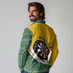 Australia Darts Personalized Long Sleeve Polo Shirt Aboriginal Special