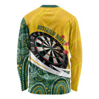 Australia Darts Personalized Long Sleeve Shirt Aboriginal Special