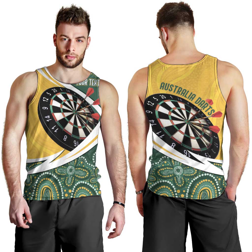 Australia Darts Personalized Men Tank Top Aboriginal Special