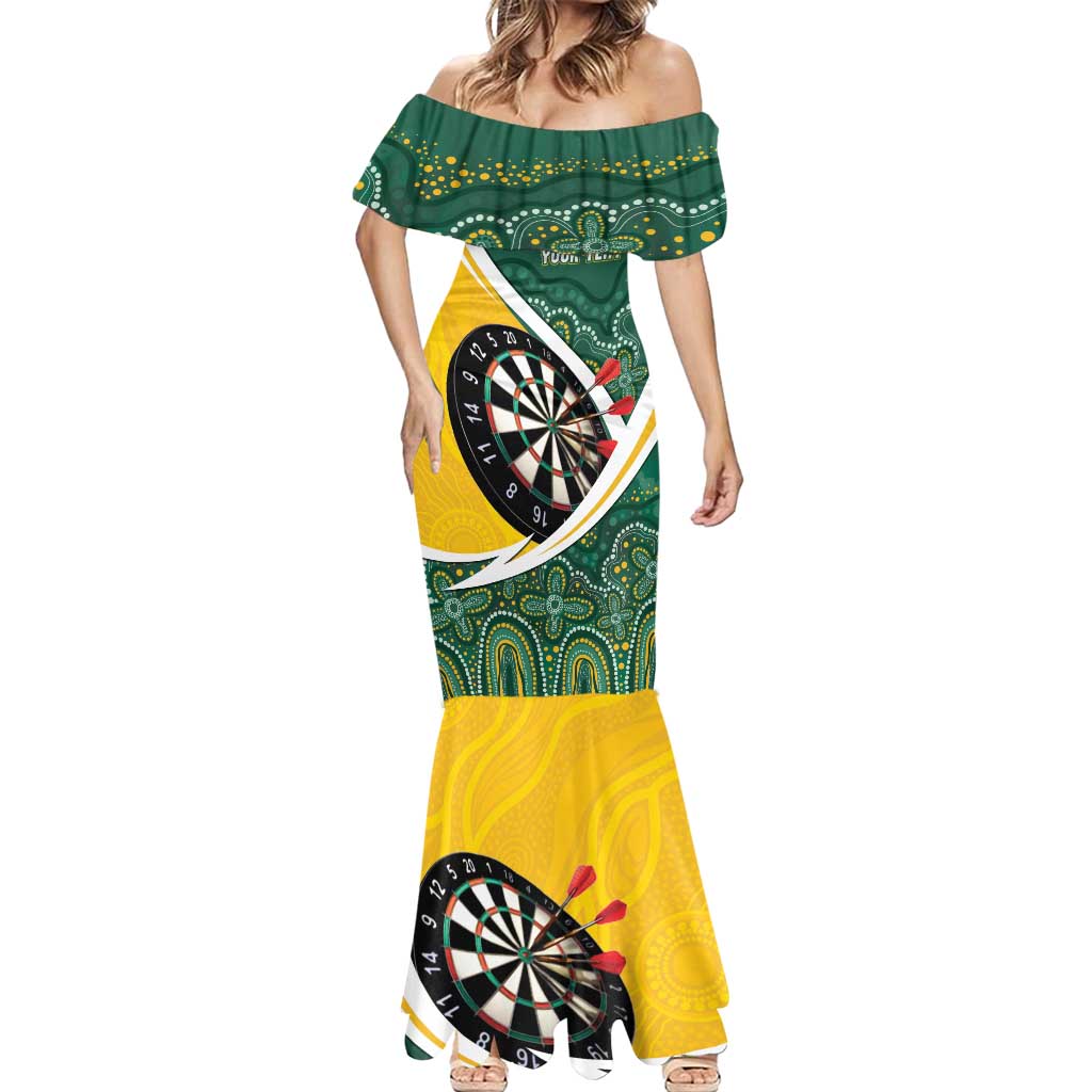 Australia Darts Personalized Mermaid Dress Aboriginal Special
