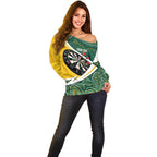 Australia Darts Personalized Off Shoulder Sweater Aboriginal Special