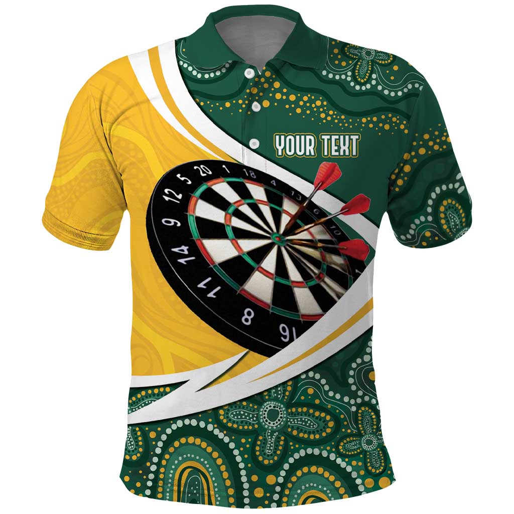 Australia Darts Personalized Polo Shirt Aboriginal Special