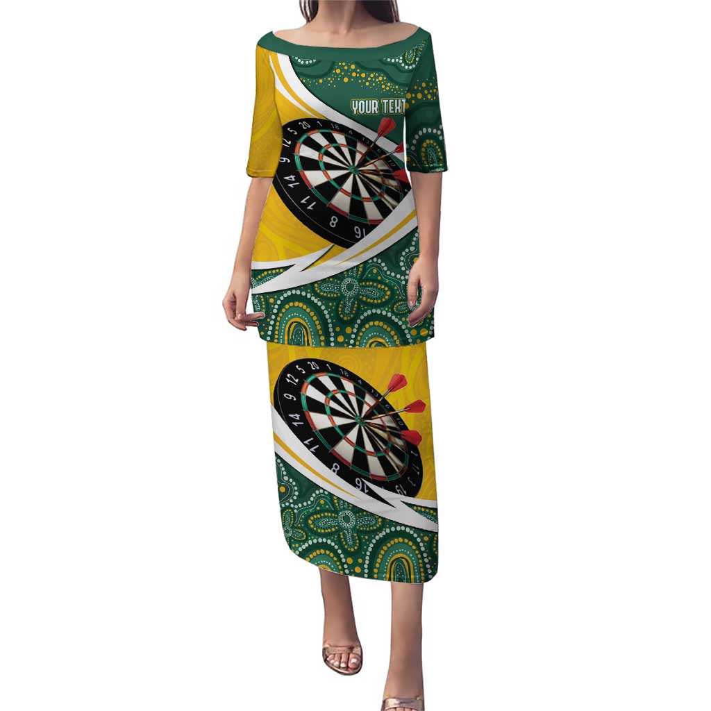 Australia Darts Personalized Puletasi Aboriginal Special