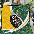 Australia Darts Personalized Quilt Aboriginal Special