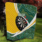 Australia Darts Personalized Quilt Aboriginal Special