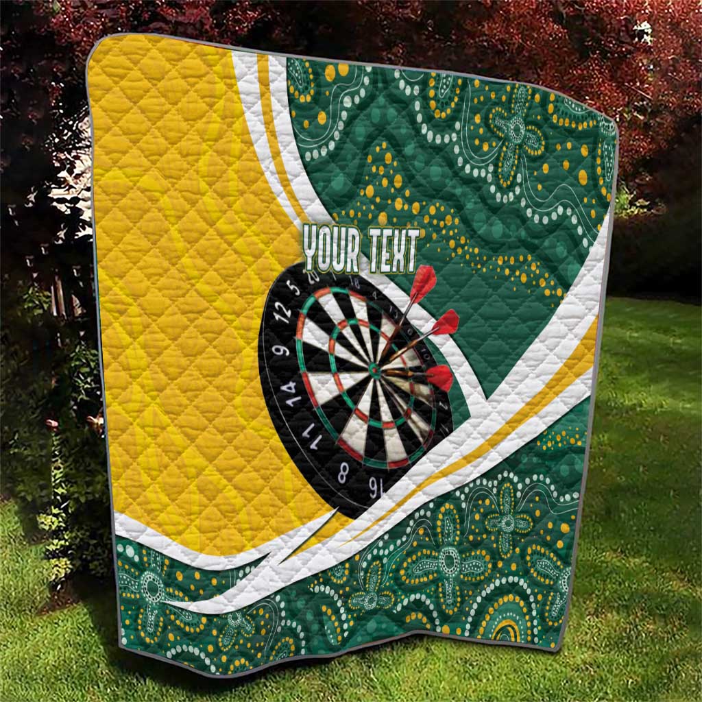 Australia Darts Personalized Quilt Aboriginal Special