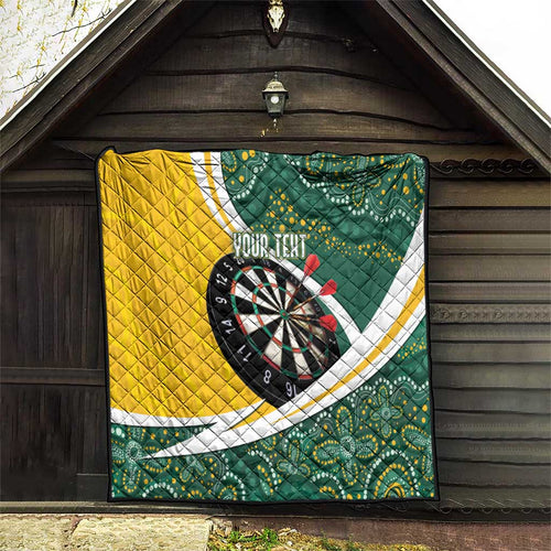 Australia Darts Personalized Quilt Aboriginal Special