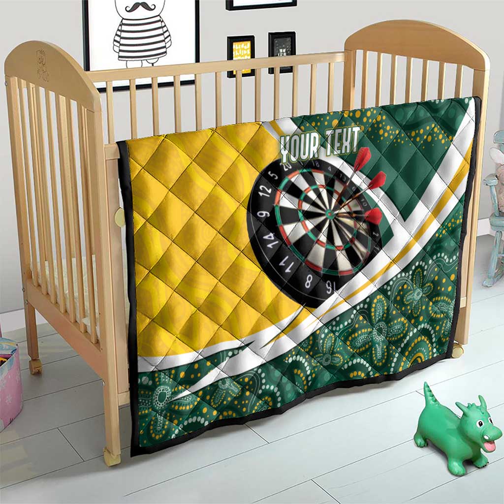 Australia Darts Personalized Quilt Aboriginal Special