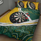 Australia Darts Personalized Quilt Bed Set Aboriginal Special