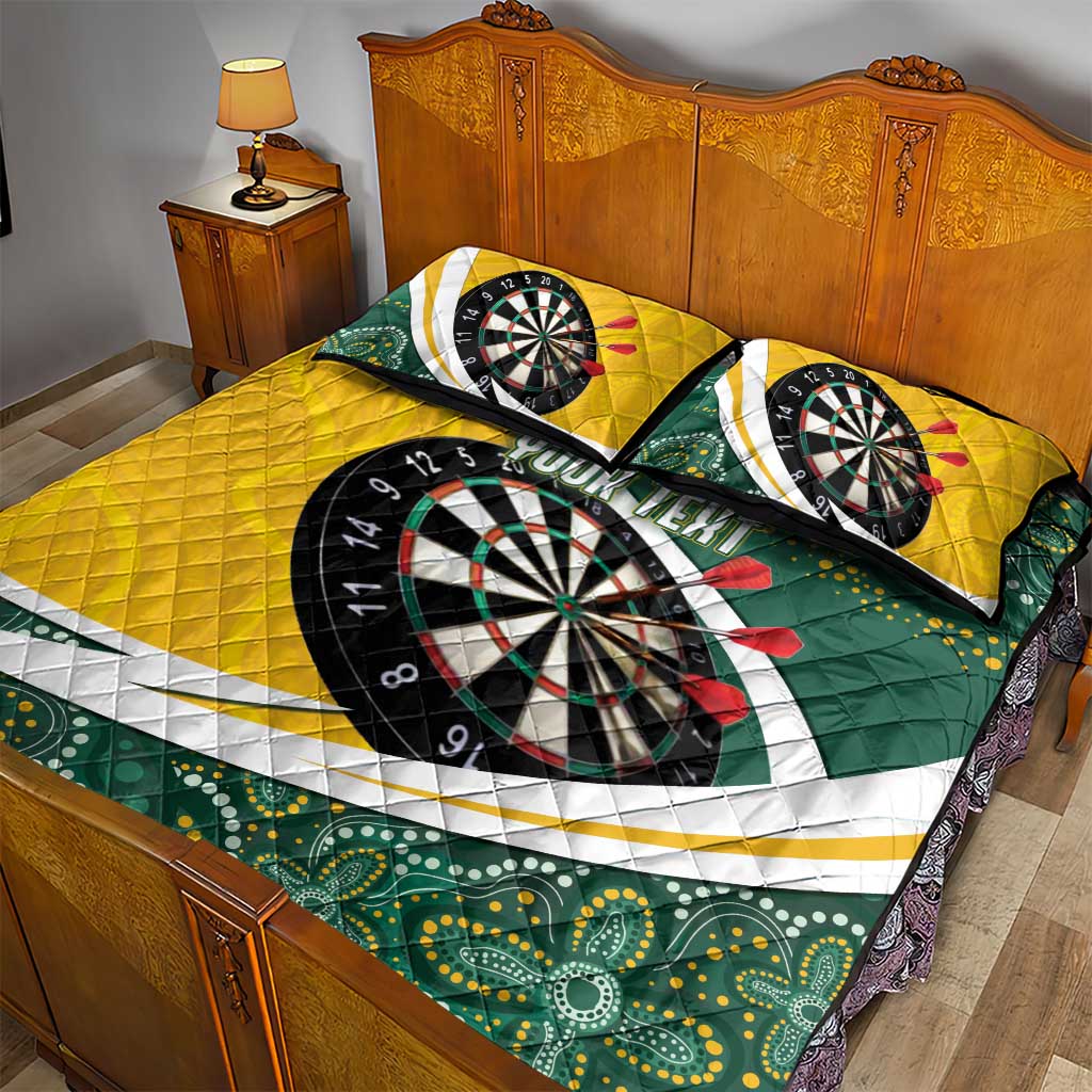 Australia Darts Personalized Quilt Bed Set Aboriginal Special
