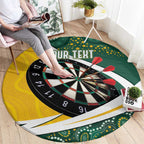 Australia Darts Personalized Round Carpet Aboriginal Special