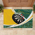 Australia Darts Personalized Rubber Doormat Aboriginal Special