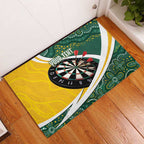 Australia Darts Personalized Rubber Doormat Aboriginal Special