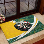 Australia Darts Personalized Rubber Doormat Aboriginal Special
