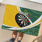 Australia Darts Personalized Rubber Doormat Aboriginal Special