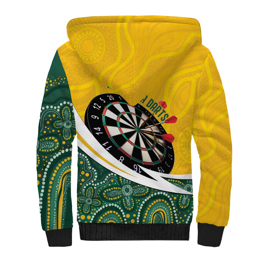 Australia Darts Personalized Sherpa Hoodie Aboriginal Special