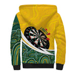 Australia Darts Personalized Sherpa Hoodie Aboriginal Special