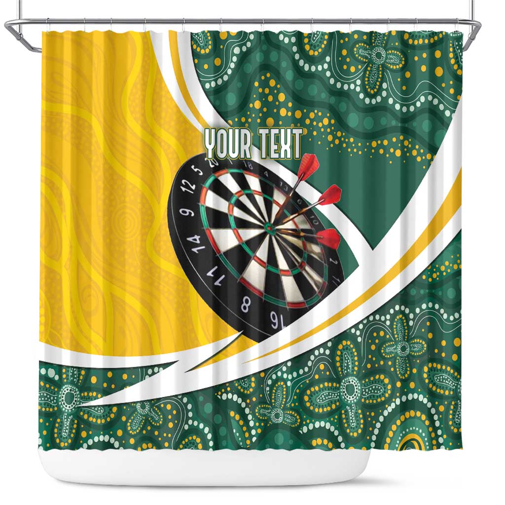 Australia Darts Personalized Shower Curtain Aboriginal Special