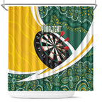Australia Darts Personalized Shower Curtain Aboriginal Special