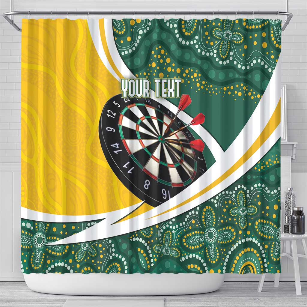 Australia Darts Personalized Shower Curtain Aboriginal Special