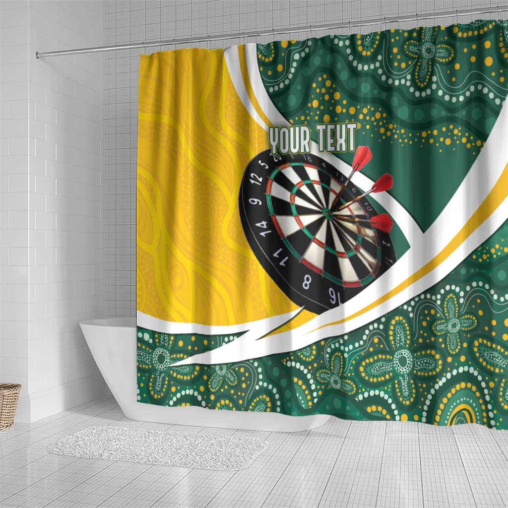 Australia Darts Personalized Shower Curtain Aboriginal Special