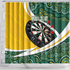 Australia Darts Personalized Shower Curtain Aboriginal Special