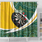 Australia Darts Personalized Shower Curtain Aboriginal Special