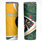 Australia Darts Personalized Skinny Tumbler Aboriginal Special