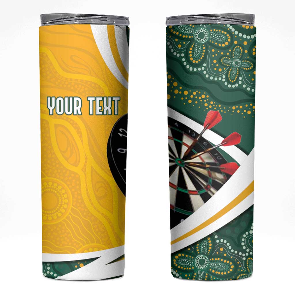 Australia Darts Personalized Skinny Tumbler Aboriginal Special