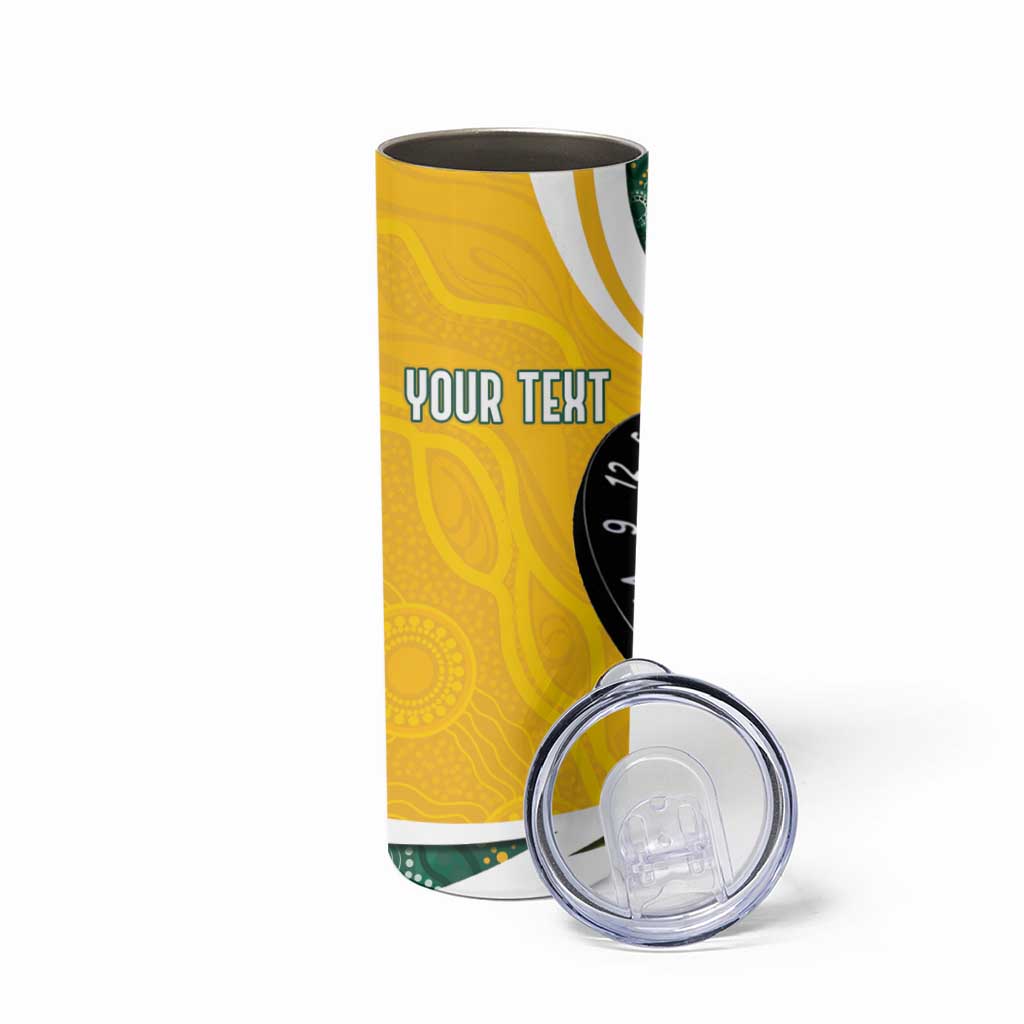 Australia Darts Personalized Skinny Tumbler Aboriginal Special