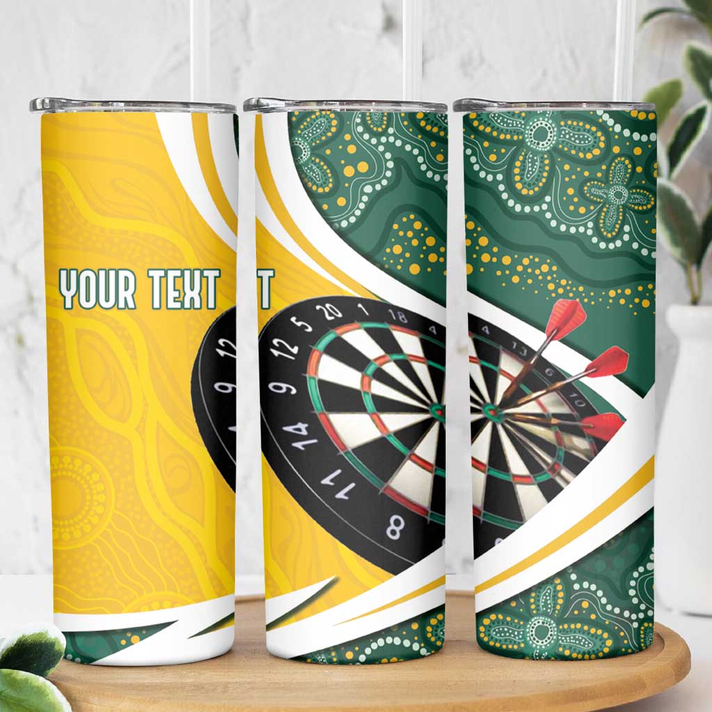 Australia Darts Personalized Skinny Tumbler Aboriginal Special