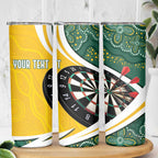 Australia Darts Personalized Skinny Tumbler Aboriginal Special