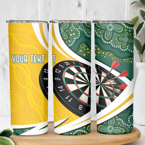 Australia Darts Personalized Skinny Tumbler Aboriginal Special